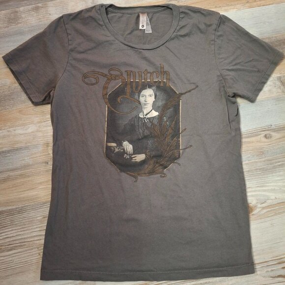 Clutch band Women's XL gray tee shirt - Emily Dickinson - Picture 1 of 5